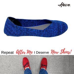 Heva Royal Blue Ballerina Flats